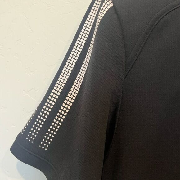 Adidas UCLA Mens Black Polo Shirt W/ Embroidered Logo & Reflective Sleeves Size - Picture 8 of 11